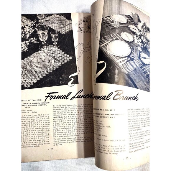 Needlework Crochet Magazines 1940s -70s Afghans Doilies Potholders Vintage Craft - Picture 15 of 16